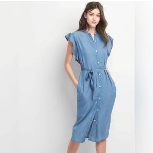 GAP Denim Midi dress XS